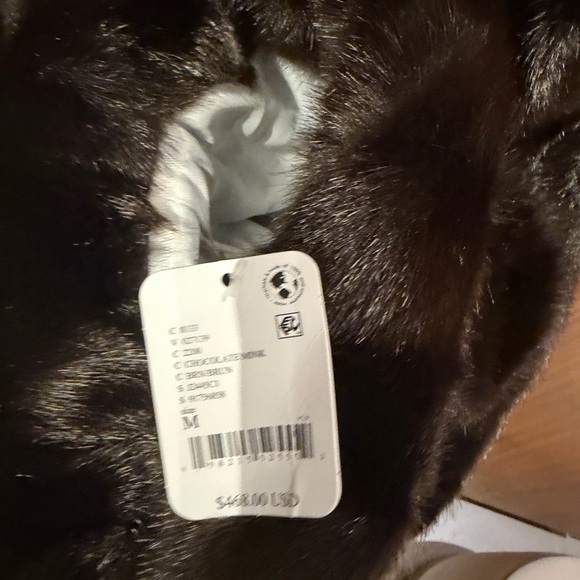 NWT Free People Chocolate Mink Faux Fur by Jakke - Picture 4 of 10